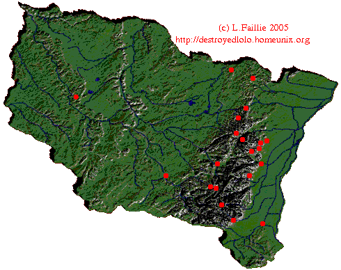 Carte de la région